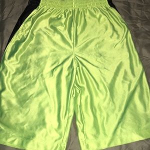 Neon Green Athletic Shorts